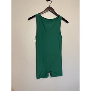 New NWT Anthropologie The Renna Seamless Romper Emerald Green L/XL